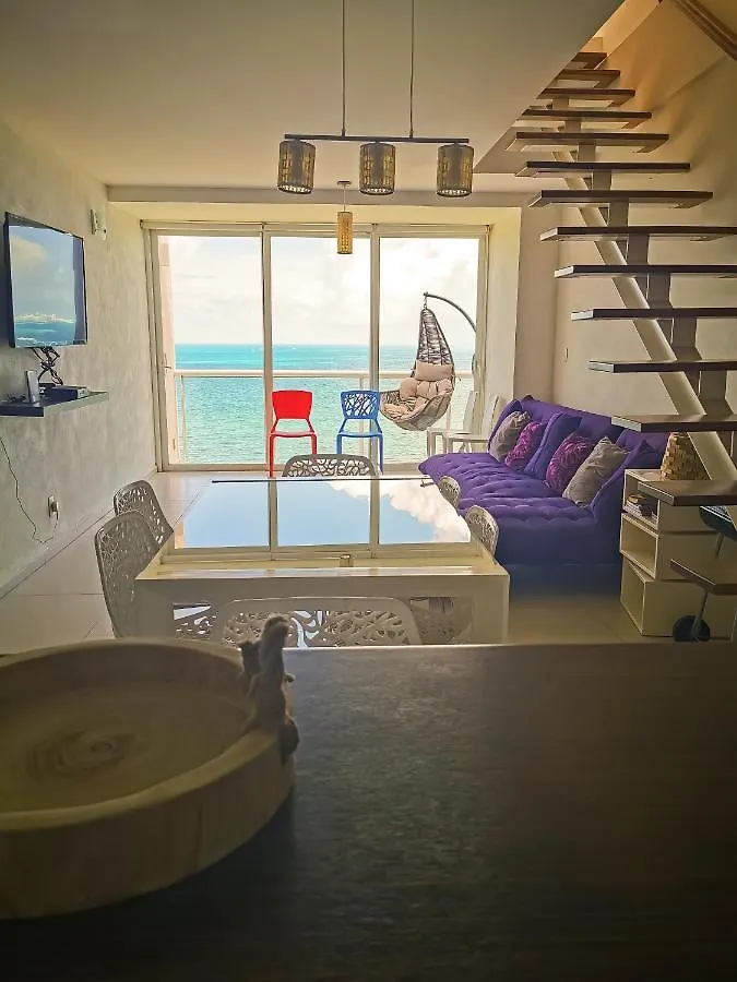 Pent House Amazing View Beachfront Cancun Apartment
